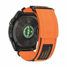 TopQ  Nylonový remienok pre Garmin 26 mm 1 oranžový