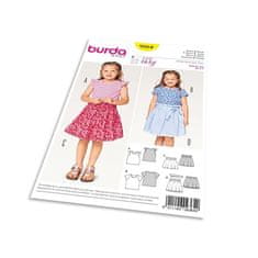 Burda Strih Burda 9364 - Detské jednoduché tielko, tričko, sukne