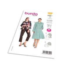 Burda Strih Burda 6092 - Áčkový kabát, krátky kabát