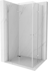 Mexen Mexen Lima Duo skladací sprchovací kút 80 x 70 cm, transparentný, chróm - 856-080-070-02-00 - MEXEN