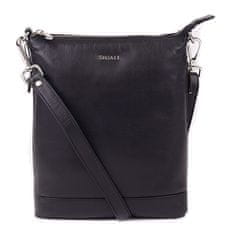 Dámska kožená crossbody kabelka 9060 black