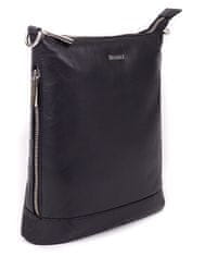 Dámska kožená crossbody kabelka 9060 black