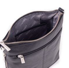 Dámska kožená crossbody kabelka 9060 black