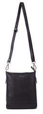 Dámska kožená crossbody kabelka 9060 black