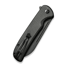 Civilight C20022-2 Chavelier vreckový nôž 8,8 cm, Black Stonewash, tmavozelená, Micarta