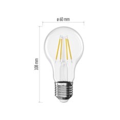 EMOS LED žiarovka Filament A60 / E27 / 3,4 W (40 W) / 470 lm / Teplá biela