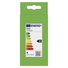 EMOS LED žiarovka Filament A60 / E27 / 3,4 W (40 W) / 470 lm / Teplá biela