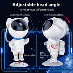 JOJOY® Detský svetelný LED projektor s postavou astronauta (12,3 cm x 24,5 cm) | ASTROCHAP