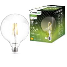 LUMILED LED žiarovka E27 G125 7W = 60W 806lm 4000K Neutrálna biela 360° Filament Globe