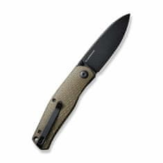 Civilight C22007-2 Sokoke vreckový nôž 8,5 cm, Black Stonewash, zelená, Micarta