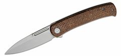 Civilight  C21025B-1 Cetos vreckový nôž 8,8 cm, Bead Blasted, hnedá, Micarta, oceľ