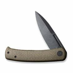 Civilight C21025C-3 Caetus vreckový nôž 8,8 cm, Black Stonewash, zelená, Micarta