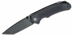 Civilight C2023C Brazen vreckový nôž 8,8 cm, Tanto, Black Stonewash, čierna, G10