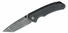 Civilight C2023DS-1 Brazen vreckový nôž 8,8 cm, Tanto, damašek, čierna, Micarta