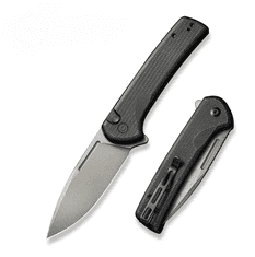 Civilight C21006-1 Conspirator vreckový nôž 8,8 cm, Stonewash, čierna, Micarta