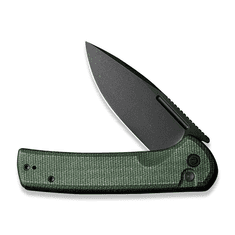 Civilight C21006-2 Conspirator vreckový nôž 8,8 cm, Black Stonewash, zelená, Micarta