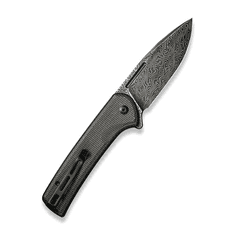 Civilight C21006-DS1 Conspirator vreckový nôž 8,8 cm, damašek, tmavozelená, Micarta