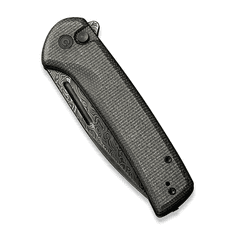 Civilight C21006-DS1 Conspirator vreckový nôž 8,8 cm, damašek, tmavozelená, Micarta