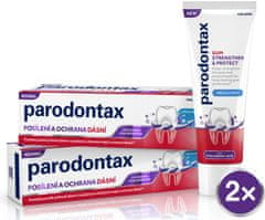 Parodontax Posílení a ochrana dásní Fresh Mint, zubní pasta s kyselinou hyaluronovou 2x75 ml