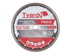 Tvardy Kotúč diamantový rezný 230x10x25, 4/22, 23mm na dlaždice a kameň T00818