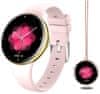 Wotchi AMOLED Smartwatch DM75 – Gold - Pink