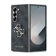 Guess Originálny kožený zadný kryt 4G Metal Logo GUHCZFD64GMGGR pre Samsung Galaxy Z Fold 6 black