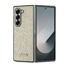 Guess Originálny zadný kryt 4G Glitter Script GUHCZFD6HGGSHD pre Samsung Galaxy Z Fold 6 gold