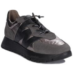 Wonders Obuv 37 EU Gris Metal Peltre Negro