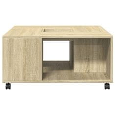 Vidaxl Konferenčný stolík dub sonoma 80x80x40 cm kompozitné drevo