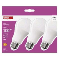 EMOS LED žiarovka Classic A60 / E27 / 13 W (100 W) / 1521 lm / Neutrálna biela