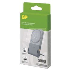 GP Power bank GP Q05B , 5 000 mAh, 20 W+Wireless, čierna