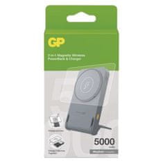 GP Power bank GP Q05B , 5 000 mAh, 20 W+Wireless, čierna