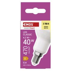 EMOS LED žiarovka Classic R50 / E14 / 4,2 W (40 W) / 470 lm / Teplá biela