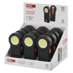 EMOS COB LED svietidlo plastové, 3× AAA