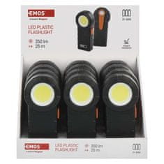 EMOS COB LED svietidlo plastové, 3× AAA