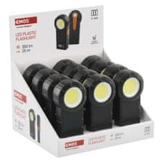 EMOS COB LED svietidlo plastové, 3× AAA