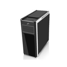 Evolveo Ray 4 CR, case ATX, 3 x 120 mm, USB 3.0, čelo a bočnice z tvrdeného skla, červené podsv.