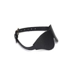 Liebe Seele Liebe Seele Dark Secret Blindfold (Black), kožená maska na oči