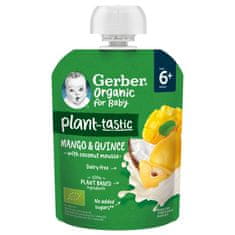 Gerber Kapsička organic ovocná mango a dula s kokosovým mliekom 80 g, 6+