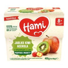 Hami Príkrm ovocný 100% ovocie jablko kivi acerola 400g