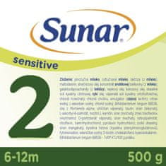 Sunar Sensitive 2 Mleko následné 500 g, 6m+