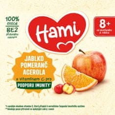 Hami Príkrm ovocný 100% ovocie jablko pomaranč acerola 400g