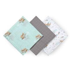 BabyOno Plienky bambusové 3 ks Blue-grey, 70x70 cm