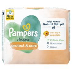 Pampers Obrúsky čistiace Harmonie Protect & Care 4 balenie = 176 obrúskov