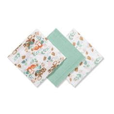 BabyOno Plienky mušelínové Super Soft 3 ks - Mint, 70x70 cm