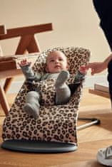 Babybjörn BABYBJÖRN Lehátko Bliss Beige Leopard print cotton, tmavá šedá konštrukcia