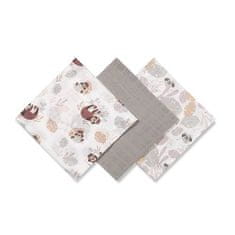 BabyOno Plienky mušelínové Super Soft 3 ks - Grey, 70x70 cm