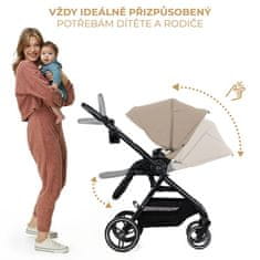 FEEDO KINDERKRAFT SELECT Kočík kombinovaný Yoxi 2v1 Sand Beige