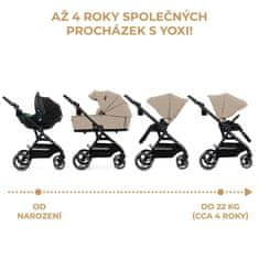 FEEDO KINDERKRAFT SELECT Kočík kombinovaný Yoxi 2v1 Sand Beige