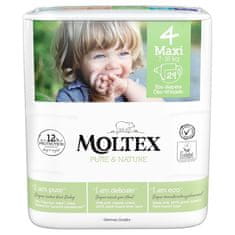 MOLTEX 2x Pure&Nature Plienky jednorázové 4 Maxi (7-18 kg) 29 ks